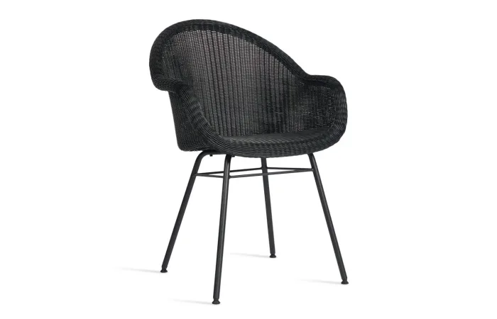 edgard dining chair black steel base 01