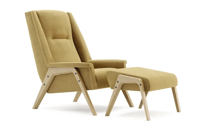 Greta Armchair with Greta ottoman lifeshot image