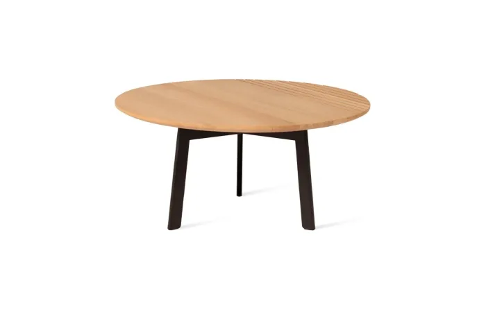 groove coffee table solid oak