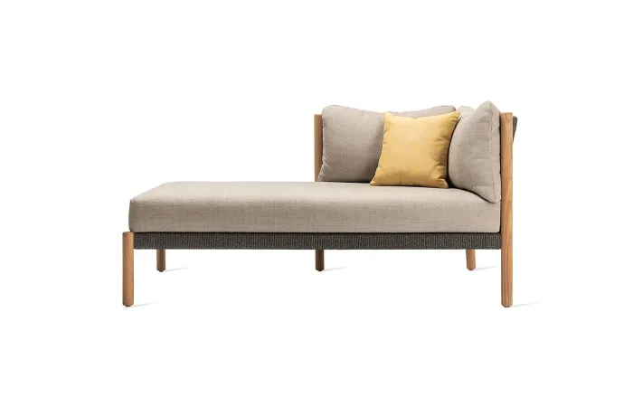 Lento Modular Chaise Lounge with Cushion (Right)