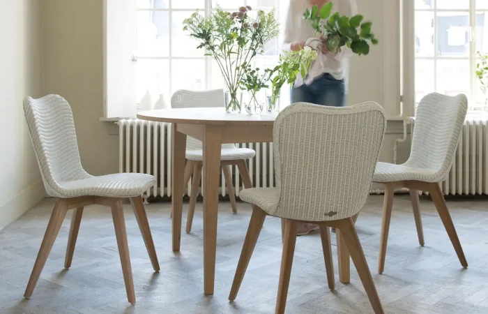 lily dining chair oak base ls01