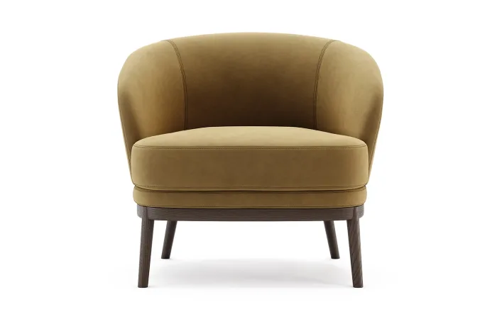 Ruth armchair front view