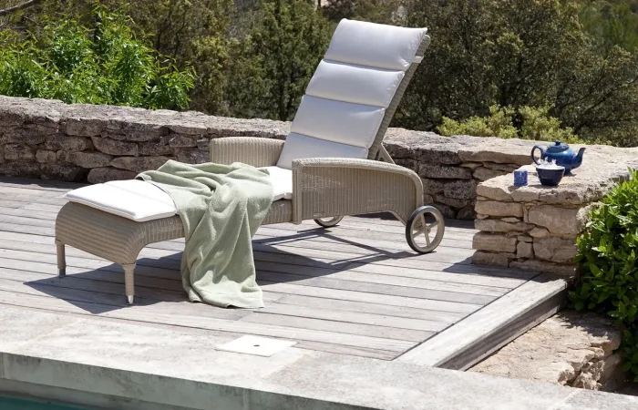 dovile sunlounger with arms ls3