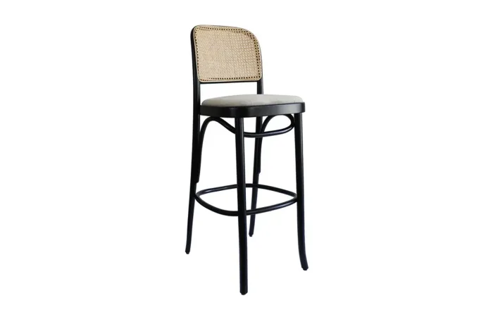 811 barstool bent wood seat upholstery ton 05