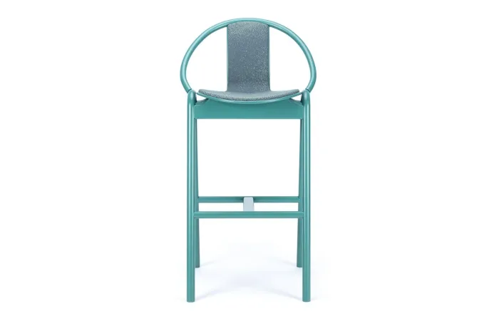 again barstool with seat and back upholstery 2