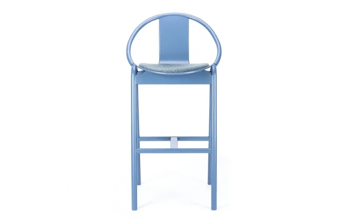 again barstool with seat upholstery 2