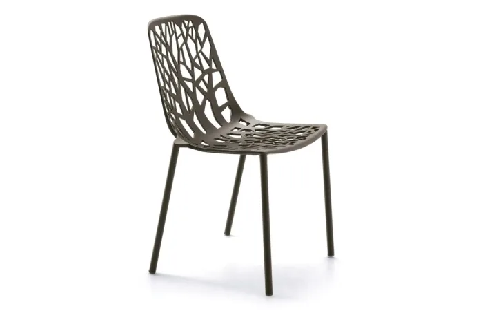 forest chair metallic grey