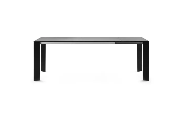grande arche rectangular fixed table black