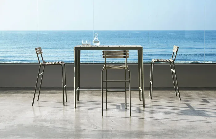 laren dining table with laren bar stool