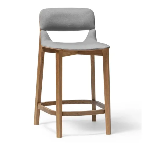 Leaf barstool with backrest upholstery 1