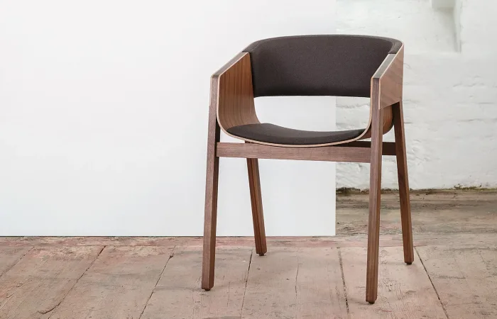 Merano dining armchair with seat and back upholstery 1