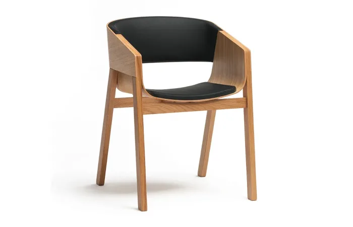Merano dining armchair with seat and back upholstery 2