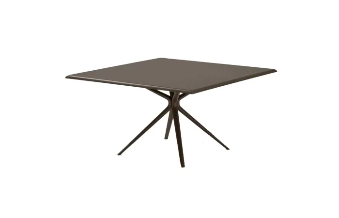 moai square aluminium dining table outdoor