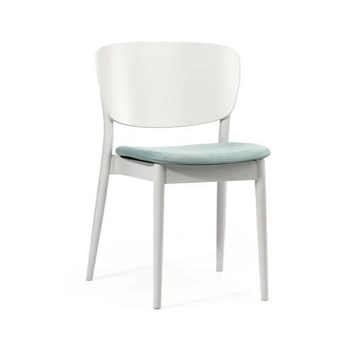 valencia dining chair with seat upholstery side view